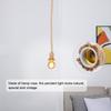 E27 Lamp Base 1.5m Hemp Rope Electric Wire   Pendant Decorative Bulb Holder (one bulb holder)