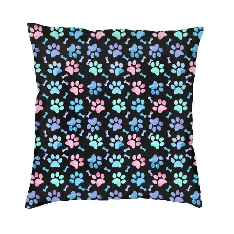 

Подушка для домашнего декора, подушка для спальни, дивана, гостиной, красочная наволочка в виде собачьей лапы 40x40cm