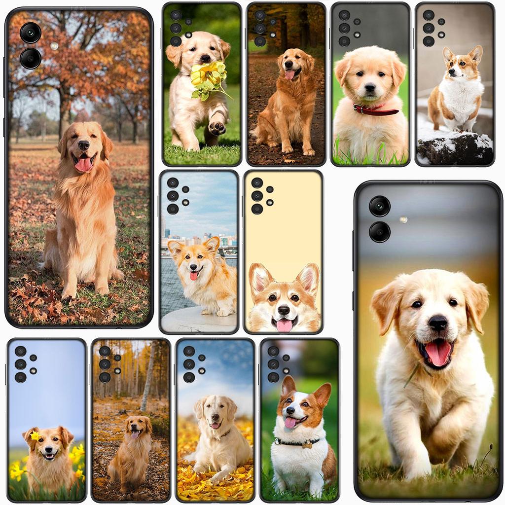 for Motorola Moto G82 G20 G22 G23 G32 G8 G7 G9 Power Plus G41 G30 G71 E22 E13 E20 E32 Phone Case Golden Retriever Dog Corgi