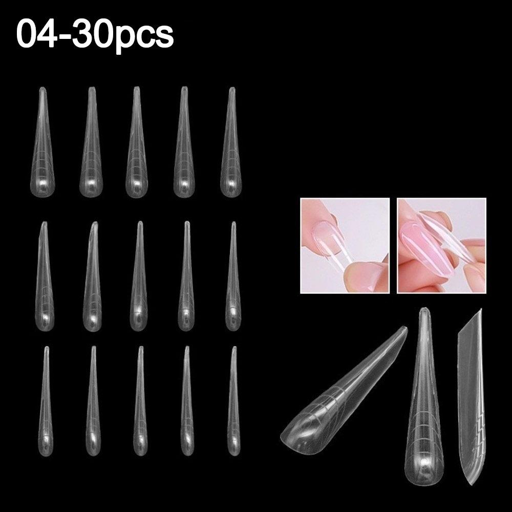 Ultradünne Dual-Form-Nägel Farbige Nagelspitzen Sandwich-Nagelformen für den professionellen Gebrauch in Nagelstudios