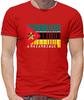 Mozambique Barcode Style Flag Unisexs Tshirt Flags Love Maputo Country Live