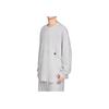 Skechers Logo Print Knitted Soft Comfortable Breathable Long Sleeve T-Shirt Men Tops Light-White Gray L324M106-0248