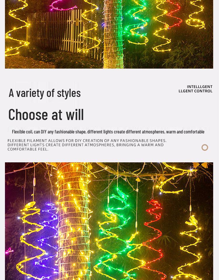 LED Solar Rattan String Lights for Outdoor Courtyard and Landscape Decoration