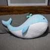 Large Soft Whale Pillow Plush Doll Blue Whale Doll Girl Sleeping Soothing Ragdoll Doll