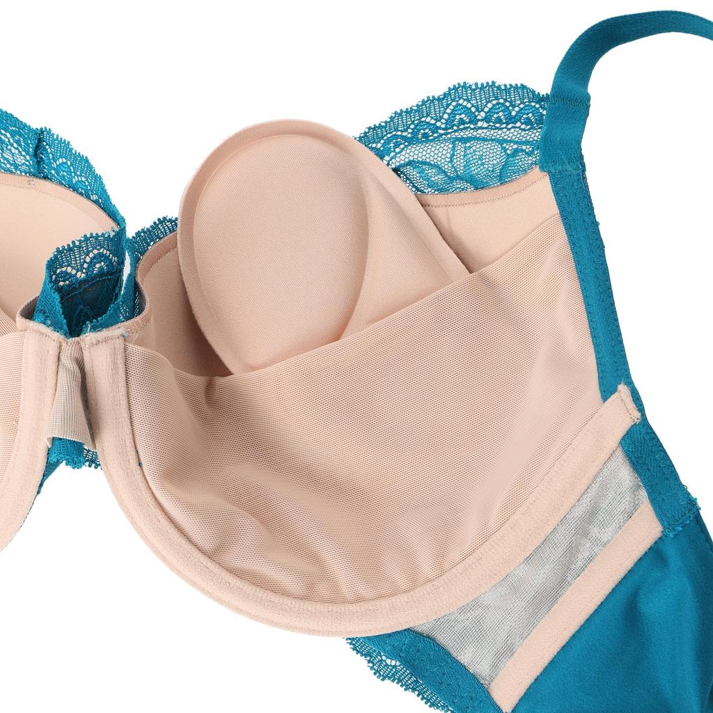 AMOSTYLE Natural You M010 Size E65 Bra, (Green),