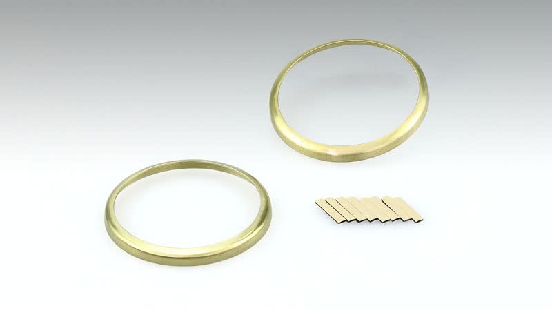 Kijima Brass Polished Turn Signal Rims for Honda Rebel 250/500 (20Y-) and Rebel 1100 (Set of 2) Part Number 217-45161