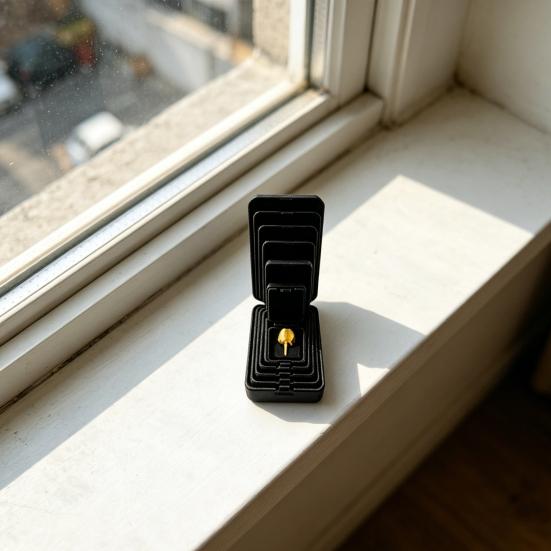 3D-printade lådor inuti lådor Irriterande presentlåda med mini långfinger-skämt 6-lagers Matrjosjka presentlådor Rolig skämt