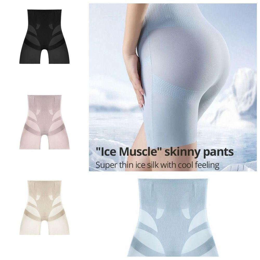 

Полиамидные трусики Ice Silk Shapewear Трусики Ice Silk с высокой талией для похудения живота Йога