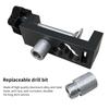 Aluminum Profile Track Drill Guide Punch Locator w/ Clamp and M6 Countersunk Step Drill - Universal Profiles Link Hole Locator