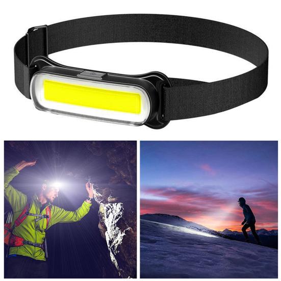 Multi-function Headlight 3 Modes Adjustable Waterproof USB Rechargeable Hands-free Lightweight Outdoor Camping Night Running Fishing Headlamp