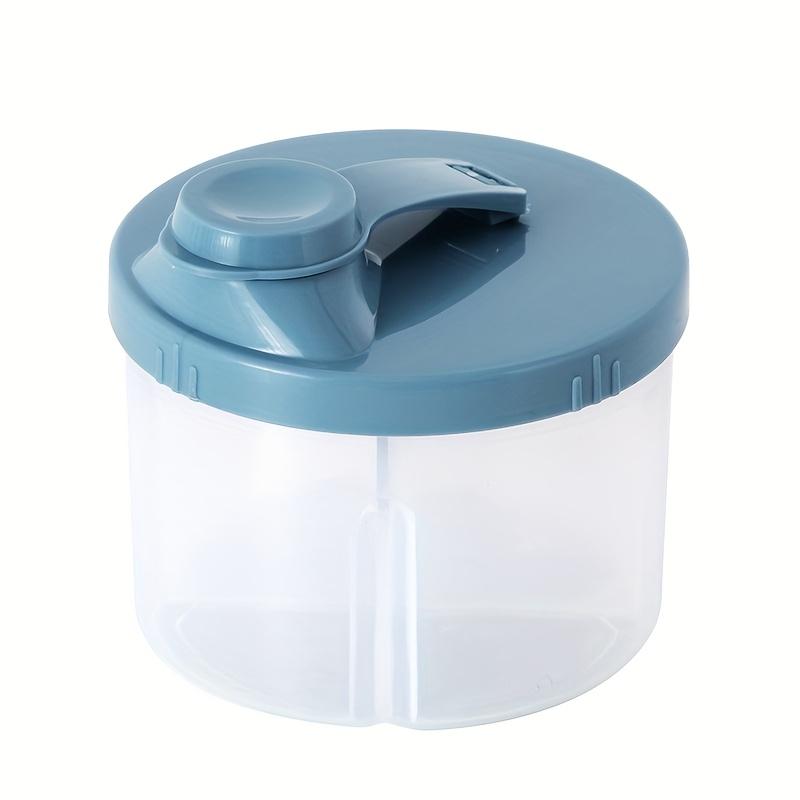 4-Compartment Rotating Milk Powder Dispenser, Portable & Easy To Clean for Travel & Daily Use