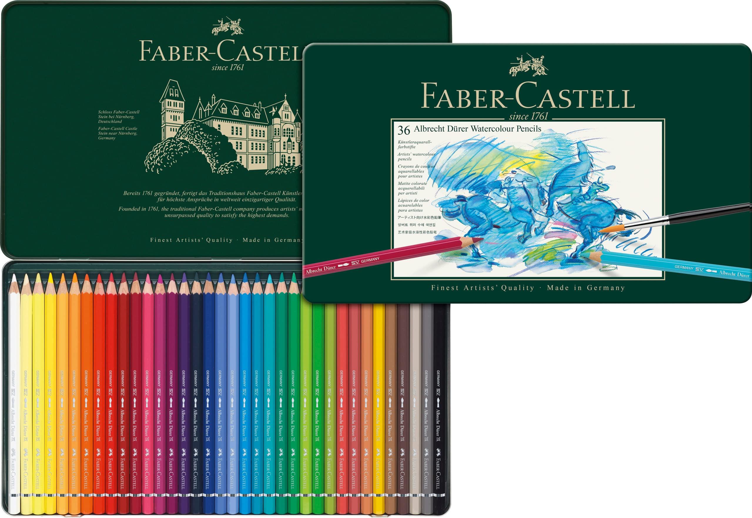 

Faber-Castell Albrecht Dura Watercolor Pencils, 36 Colors, Tin, 117536 [Official Japanese Product]