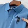 STORN Luxe Borduur Heren Poloshirt Zomer Dun Ademend 100% Katoen Zwart Marineblauw Kraag Korte Mouwen Tops Merk Kleding