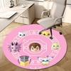 1pc Magical Circle with Characters Round Carpet, Made of Polyester,Perfect for Decorating Office Chairs, Living Rooms