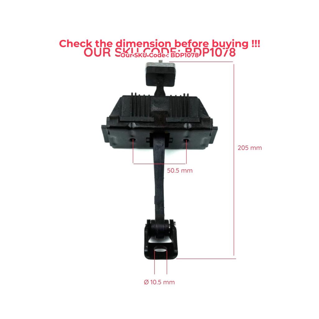 BDP1078 Zadní levý NEBO pravý doraz dveří, pant, brzda, omezovač 51227176805 pro BMW řady 5 E60 sedan E61 touring