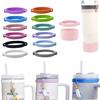 Silicone Water Bottle Strap 8-40oz Water Bottle Handle Carrier Water Bottle Holder Soft Grip Handle for Stanley Cup Accessories