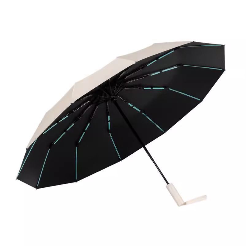 Automatic Umbrella, Wind and Rain Resistance, Increased Reinforcement, Double Weather and Rain Dual-purpose Anti-ultraviolet Shading and Sun Protectio