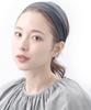 VINGTAINE Wide Satin Hair Headband, Wedding, Party, Accessory, Black, HK-35-BK