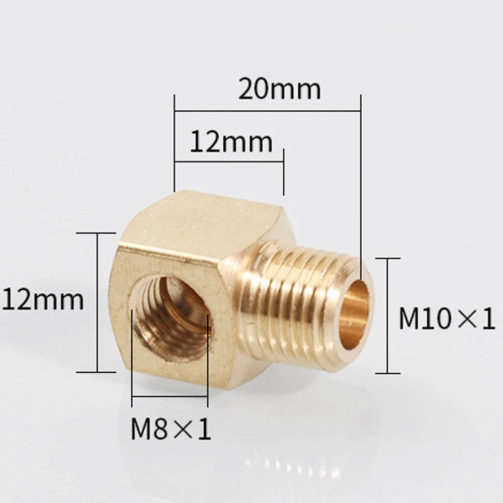 M6/8/10 1/8 1/4 3/8 Inch BSPP Female/Male Brass 90-Deg Elbow Plumbing Adapter Lubrication-Tubing Block