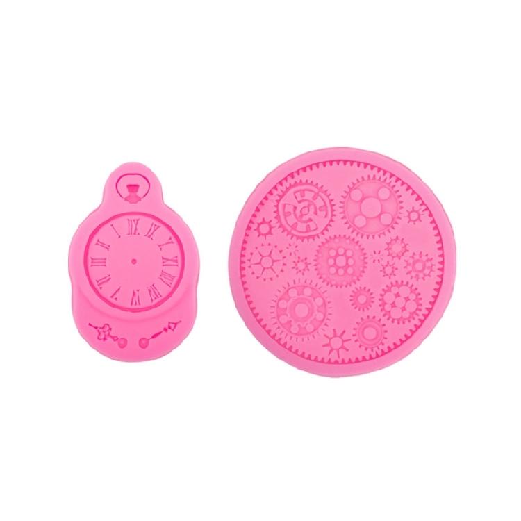 Clocks Gear Silicone Mold Chocolate Candy Mold for Diy Dessert Ice Block Mold