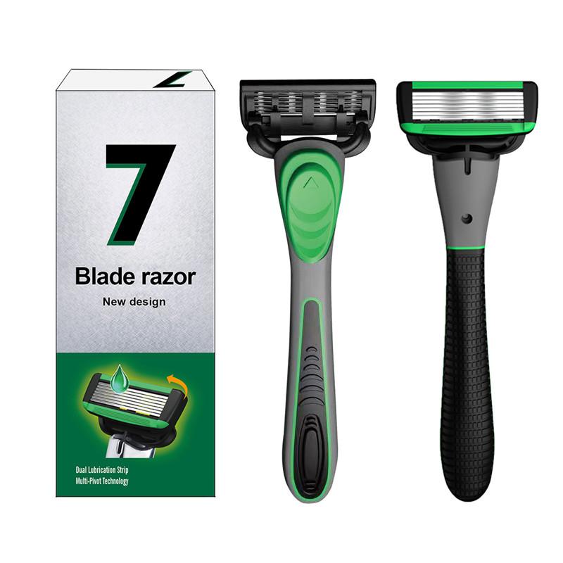 Non-Toxic Safety 7-Blades Razor Replaceable Razor Refill Blades Classic Men'S Shaving Tool