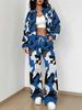 Camouflage Style Autumn and Winter New European and American Women's Clothing Outdoor Fashion Suit Women