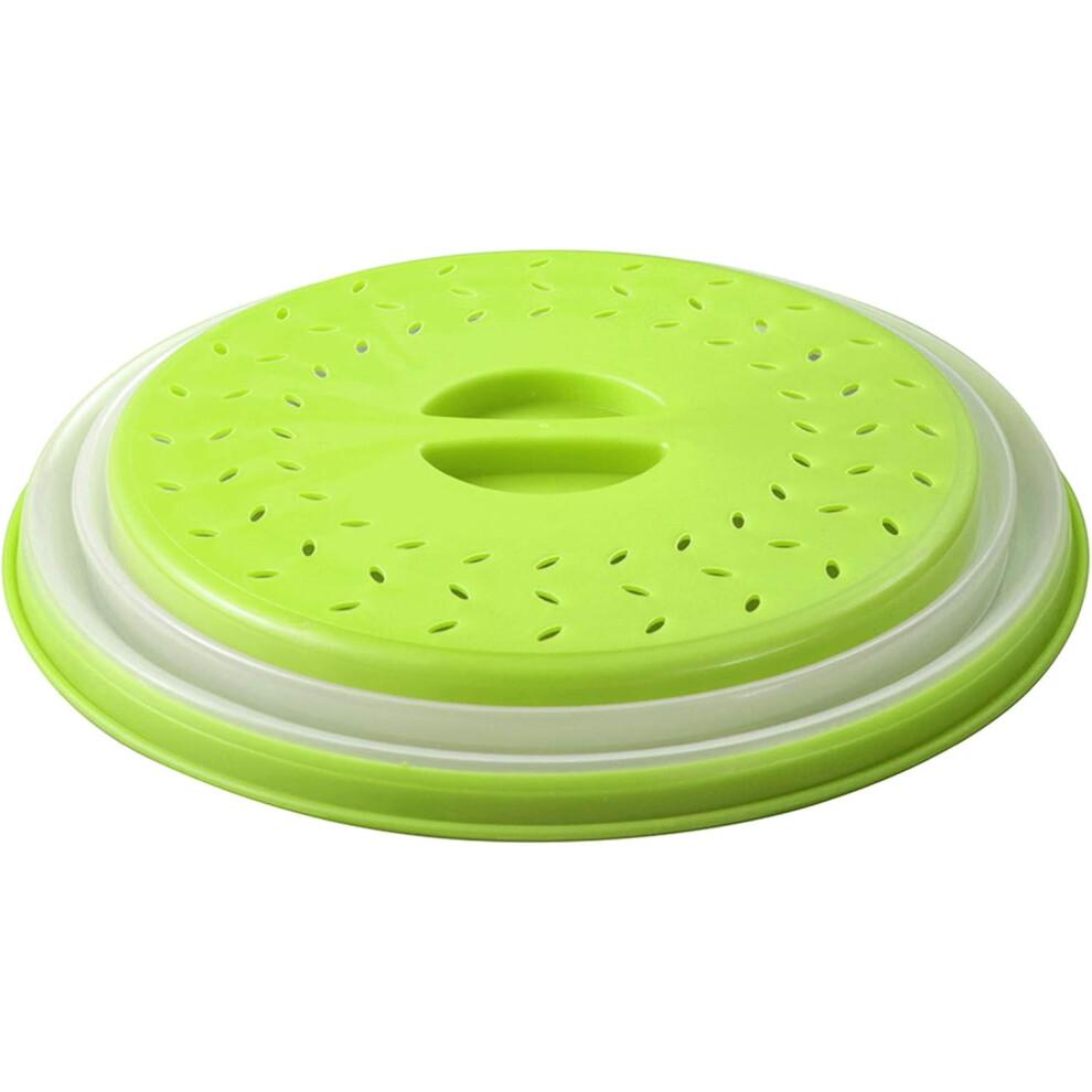 Microwave Cover with Easy Grip Handle, Collapsible Design for Space-saving Storage, Ventilation Holes for Optimal Steam Escape, Bpa Free Silicone &