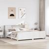 VidaXL Bed Frames Without Mattress White 180x200 Cm Solid Pine Wood 3323759