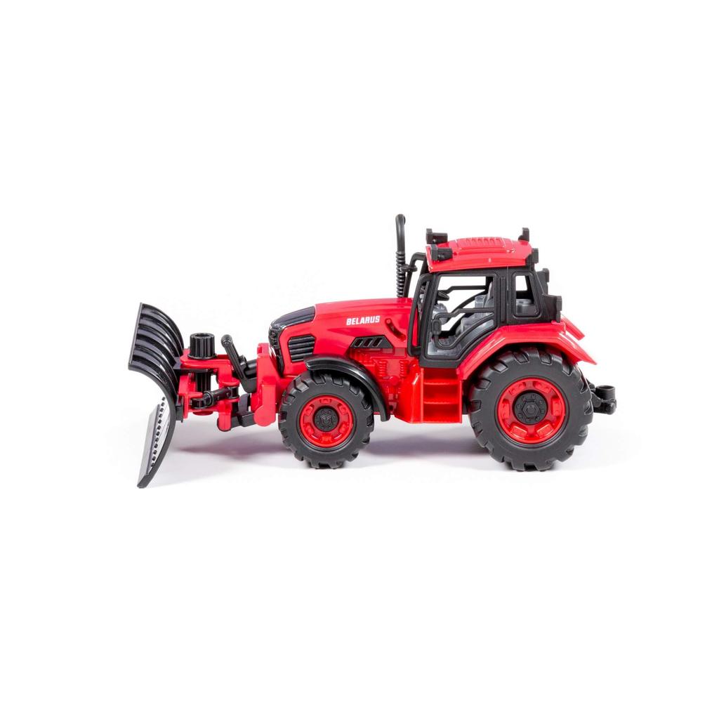 Wader Traktor "Belarus" Z Pługiem Śnieżnym Czerwony