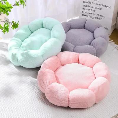 Dog Cat Pet Litter Dog Litter Cat Litter Plush Flower Shaped Dog Bed Dog Mat Pet