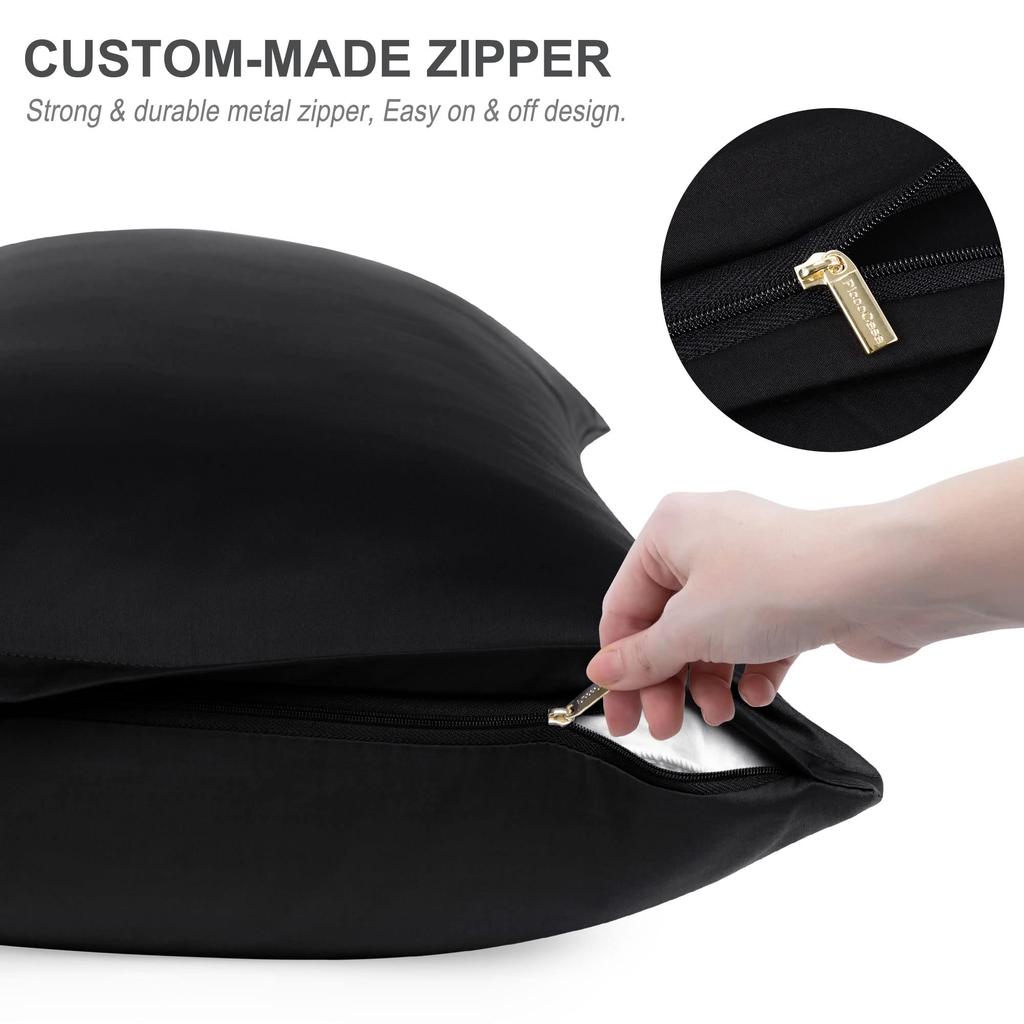 PiccoCasa Body Pillow Zippered Pillow Body Pillow Gentle On the 1 50x120cm Cover, 100% Cotton, Cover, Life-Size Cover, Cotton, Plain, Fluffy, Soft,