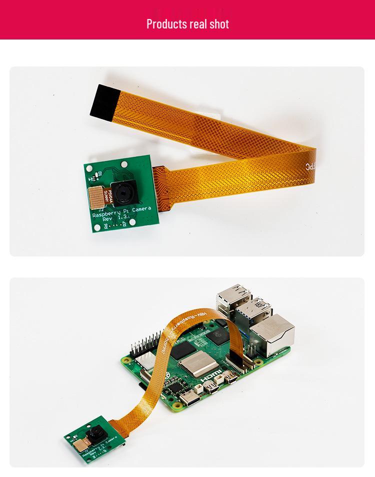 Raspberry Pi 5th Gen 5MP Wide-Angle Camera OV5647 Module with Acrylic Case