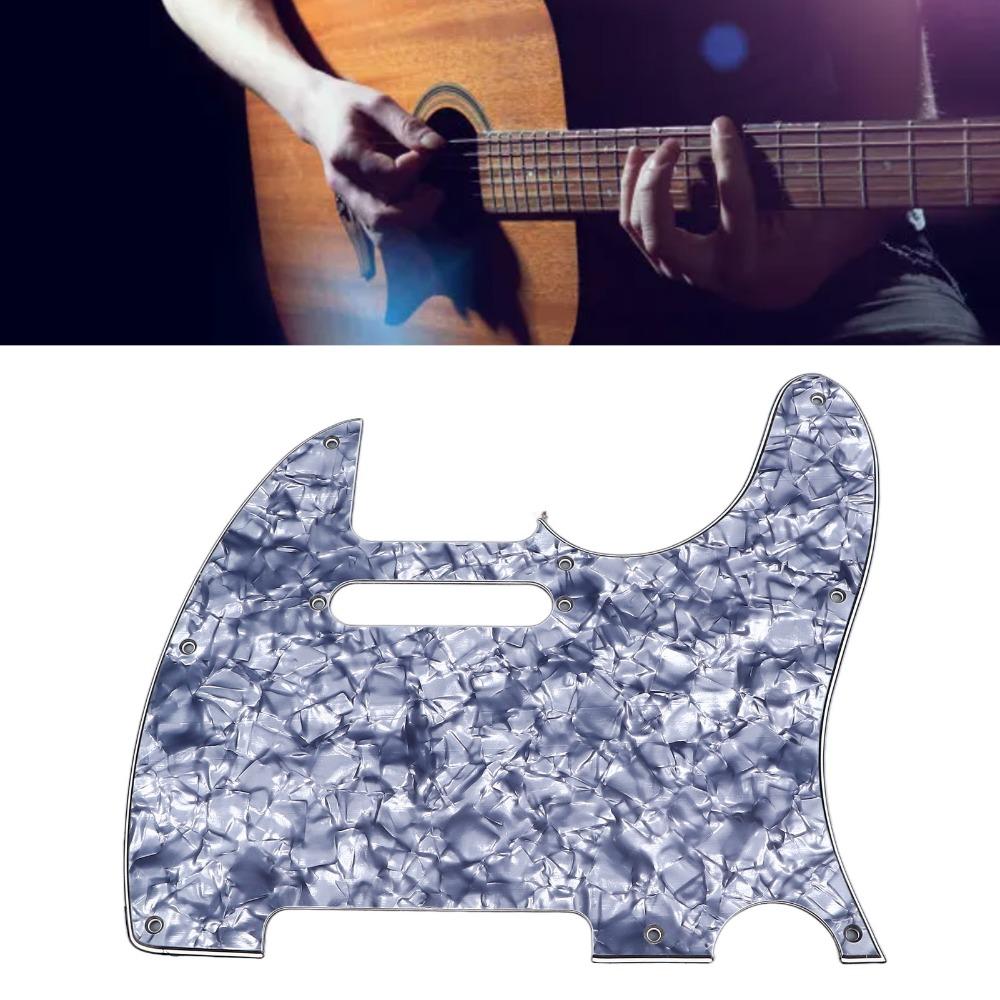 Gray Pearl/Blue Pearl Guitar Pickguard 4Ply TL Pickguard For Telecaster Guitar