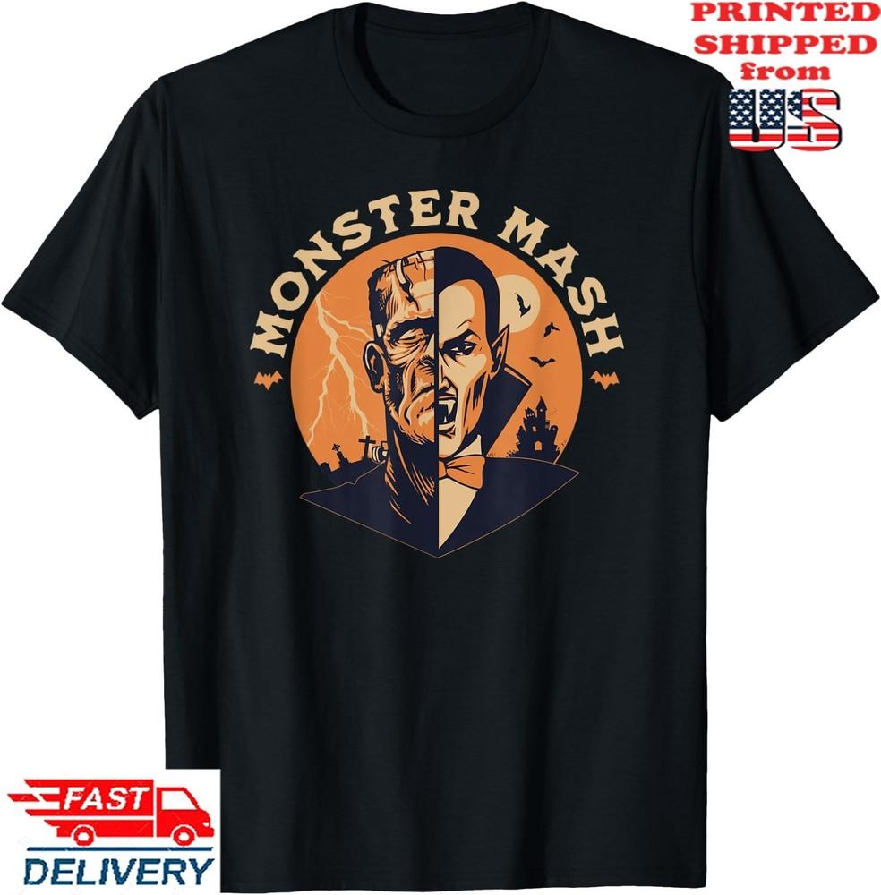 Vintage Horrorfest Halloween Movie Monster Horror Mash  T-Shirt , Unisex Tee Unisex T-Shirt XXXL
