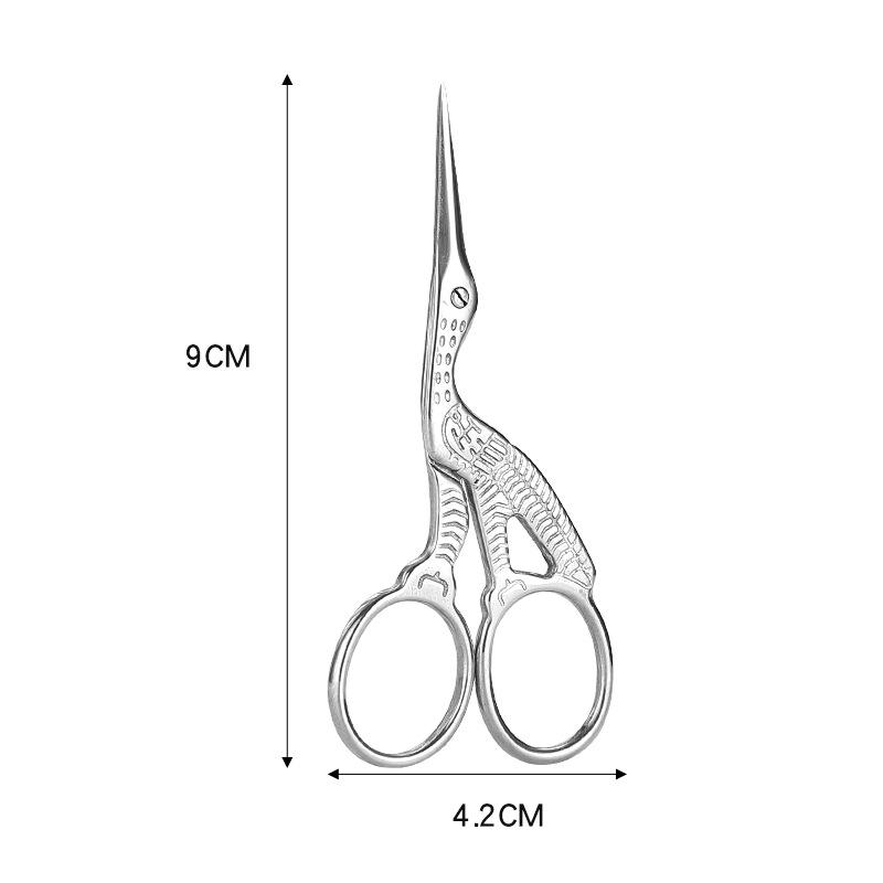 

Stainless Steel Crane-Shaped Scissors: Tea Ceremony Handicraft and Cross-Stitch Tool