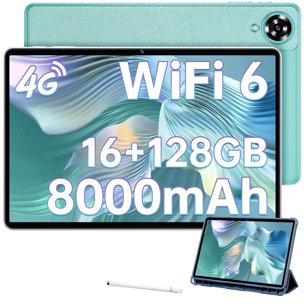 OUKITEL OT11 Android 16GB 128GB 1TB 8000mAh Large Android WiFi Widevine GMS Thin and Green Tablet, 11-inch Wi-Fi Model, + + Expansion, Capacity,