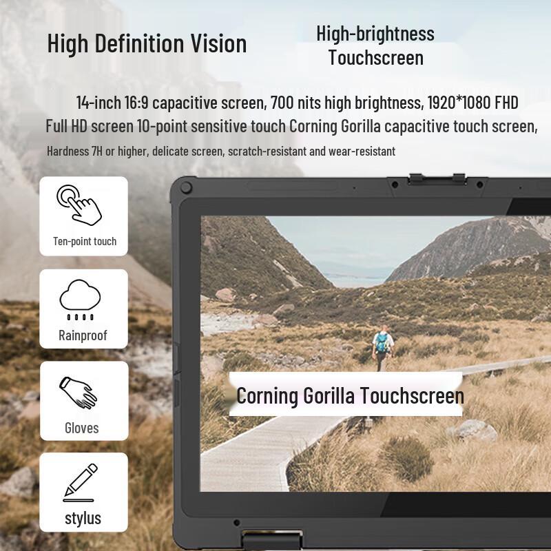 CENAVA W14F Rugged 14-inch Tablet Laptop (CN Version)