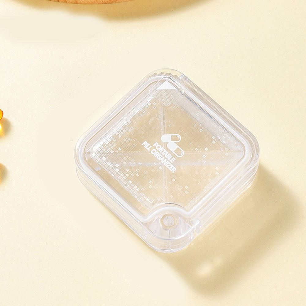 Transparent Medicine Packaging Box Moisture-proof Mini Pill Box Convenient 7 Day Pill Box  Travel