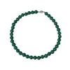 Elegante grüne Achat-Perlenkette mit Magnetverschluss