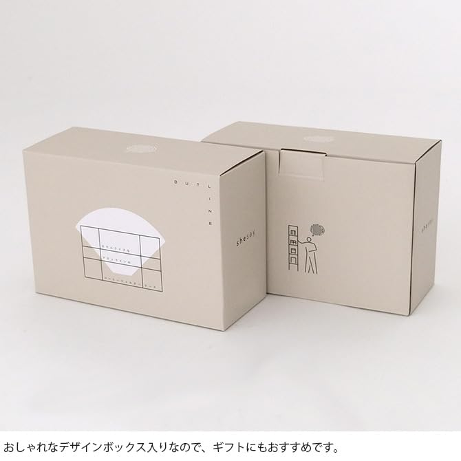 Shesay Hotel-style Outline Frame Coffee Filter Case, Gold