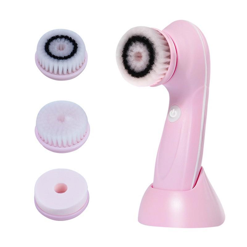Waterproof Electric Facial Cleansing Brush - Blackhead Removal & Pore Cleanser