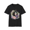 Colorful Bird Floral T-Shirt, Unisex Nature Tee, Gift for Bird Lovers, Spring