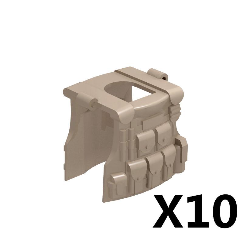 Military Figure MOC Building Block Accessories Vest Equipment Soviet American Soldier Helmet Hat Kit Mini Brick Toy Gift K48