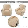 Shaggy Plush Fur Recliner Sofa Cover Lazy Boy Armchair Covers Anti Slip Soft Warm Quilted Sofa Slipcover for Living Room Decor