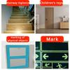 1 Roll Fluorescent Self-Adhesive Glow-In-The-Dark Tape Light Strip Fire Channel Stage Decoration Safety Exit Warning Stickers