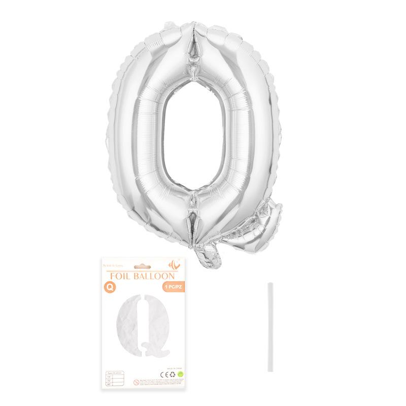 Independent Paper Card Packaging 16-Inch English Letter Aluminum Film Balloon Birthday Party Decoration Arrangement Aluminum Foil Balloon