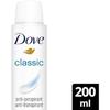 Déodorant - DOVE - ORIGINAL CLASSIC - 200 ml - Sans alcool - Mixte