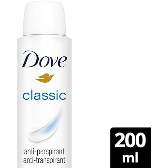 Déodorant - DOVE - ORIGINAL CLASSIC - 200 ml - Sans alcool - Mixte