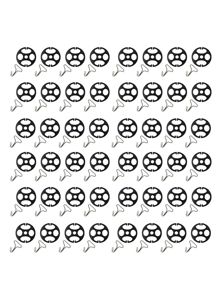 48Pcs Car Seat Cover Fasteners Metal Hooks Set for Secure Installation