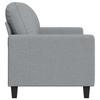 Vidaxl Sofa 2-Osobowa, Jasnoszara, 120 Cm, Tapicerowana Tkaniną
